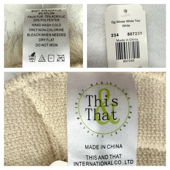 Penny Lane Faux Fur Cape NWT Women's Cottagecore Mobwife Cream Winter Shawl Cozy - Picture 7 of 7